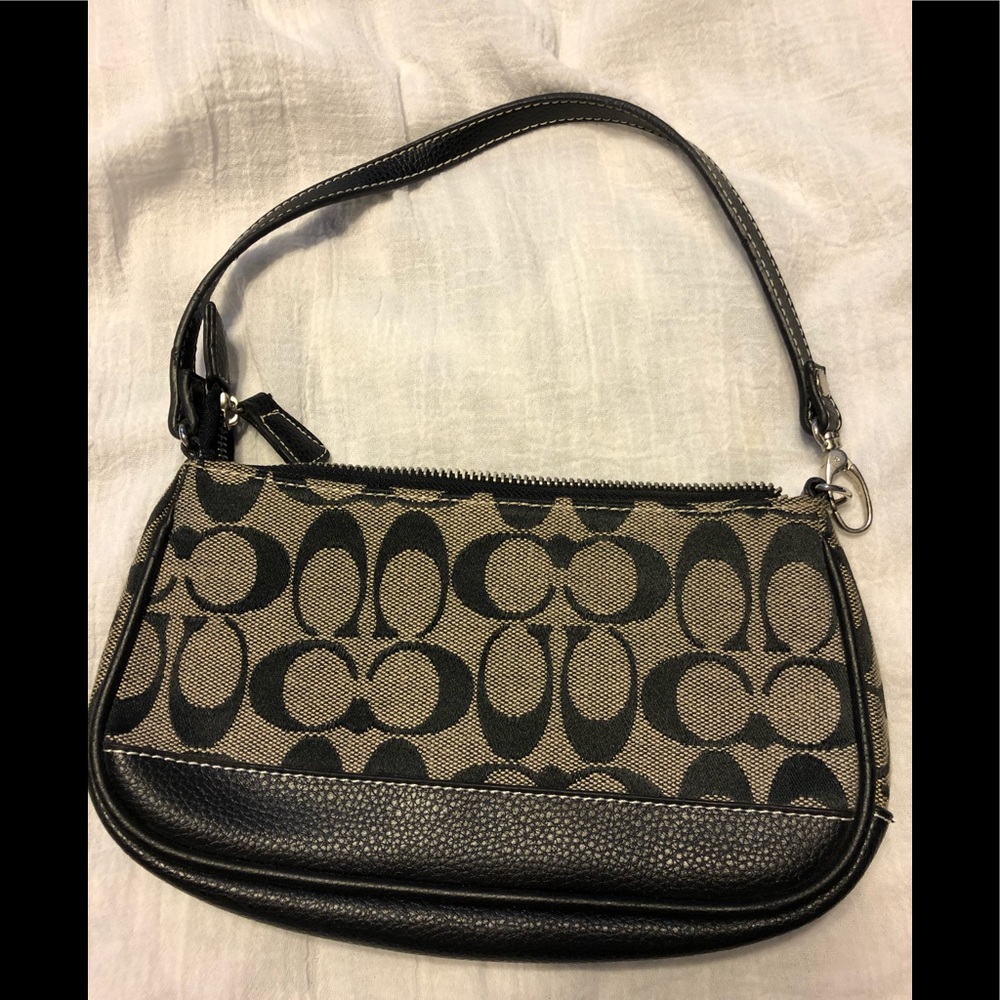 Coach brown mini handbag